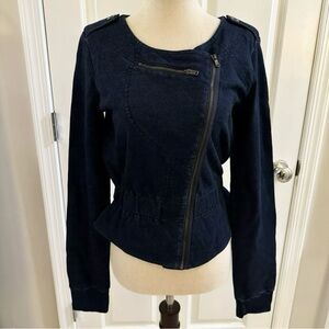 Marc by Marc Jacob Women Soft Cotton Asymmetical Zip Jacket